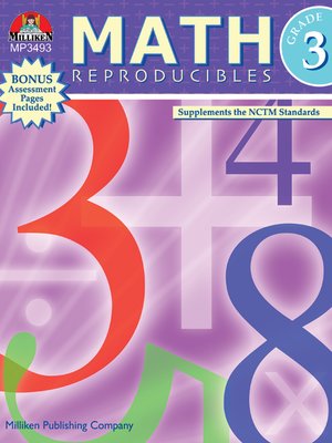 cover image of Math Reproducibles - Grade 3